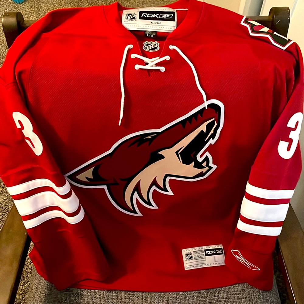 Large Reebok NHL jersey, red, phoenix Arizona hockey team